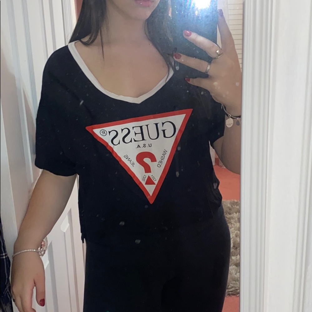 guess flowy shirt